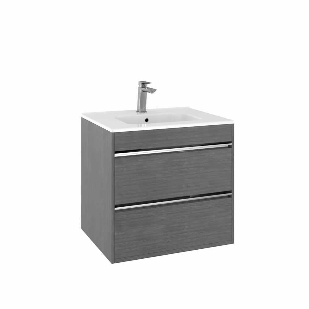 Kai 600 Double Drawer Basin & Unit